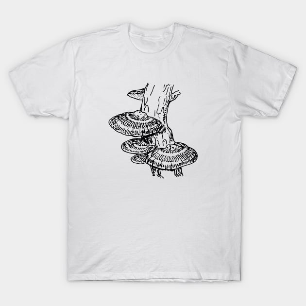 Fungi T-Shirt by linesdesigns